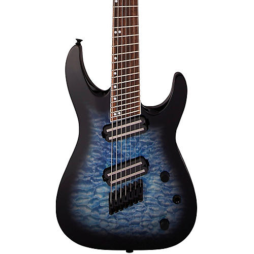 Jackson X Series Soloist Arch Top SLATX7Q MS 7-String Multi-Scale Electric Guitar Condition 2 - Blemished Transparent Blue Burst 197881049324
