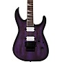 Jackson X Series Soloist SLX Spalted Maple Electric Guitar Transparent Purple Burst