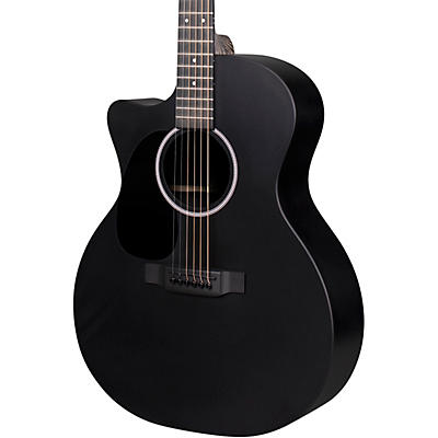 Martin X Series Style Special GPC Black HPL Left-Handed Acoustic-Electric Guitar