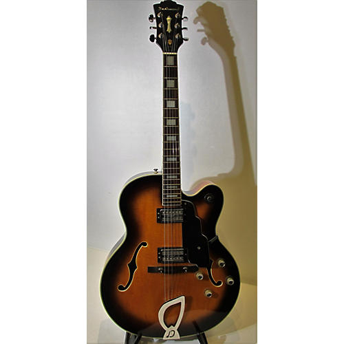 DeArmond X155 Hollow Body Electric Guitar 2 Color Sunburst