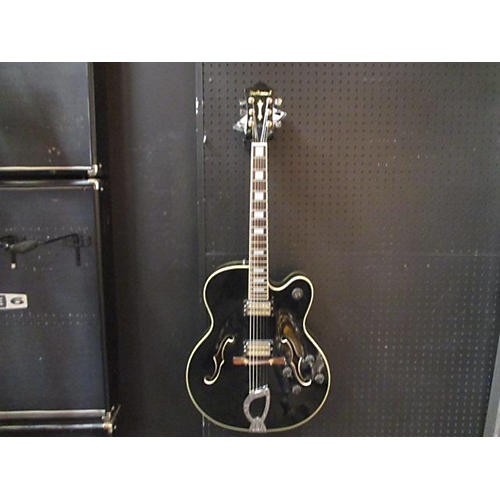 DeArmond X155 Hollow Body Electric Guitar Black