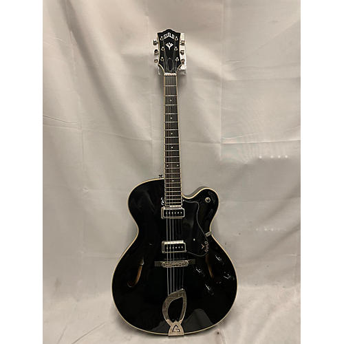 Guild X175DSN Hollow Body Electric Guitar Black