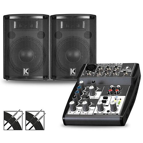 XENYX 502 Mixer and Kustom HiPAC Speakers