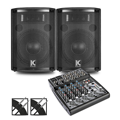 XENYX 802 Mixer and Kustom HiPAC Speakers