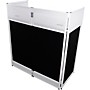 Open-Box ProX XF-VISTA WH Vista DJ Booth Facade Table Station With White/Black Scrim Kit & Padded Travel Bag Condition 1 - Mint  White