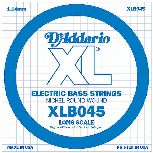 XLB045 Nickel Wound Electric Bass Single String