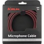 KIRLIN XLR Male To XLR Female Microphone Cable - Black And Red Woven Jacket 10 ft.