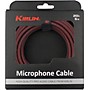 KIRLIN XLR Male To XLR Female Microphone Cable - Black And Red Woven Jacket 20 ft.