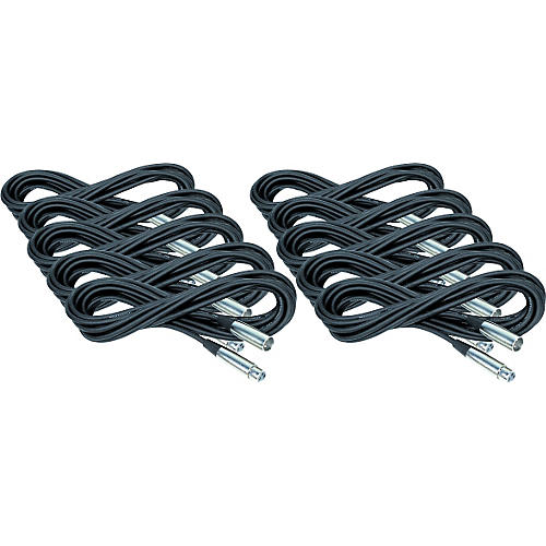 XLR Microphone Cable 20 Foot 10 Pack