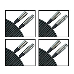 XLR Microphone Cable 4-Pack 20 ft.