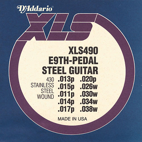 XLS490 Pedal Steel E9 String Set