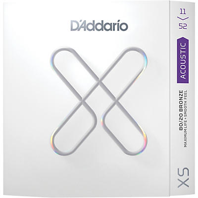 D'Addario XS Acoustic 80/20 Bronze Coated Guitar Strings -