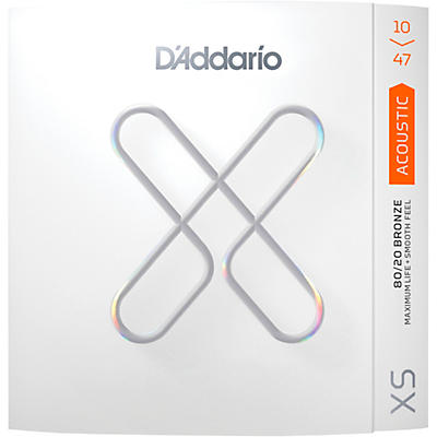 D'Addario XS Acoustic 80/20 Bronze Coated Guitar Strings -