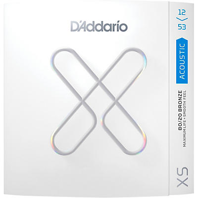 D'Addario XS Acoustic 80/20 Bronze Coated Guitar Strings -