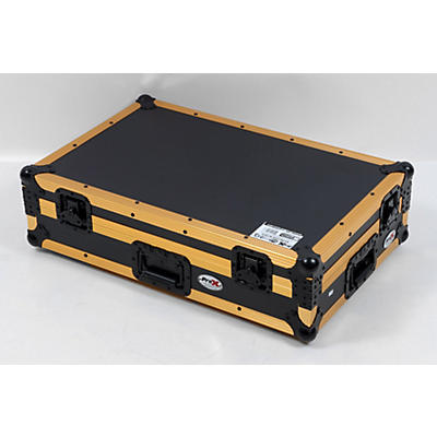 ProX XS-DDJ1000 Gold and Black Flight Case With Wheels for DDJ-1000, DDJ-100SRT,  DDJ-FLX6, DDJ-SX and MC7000