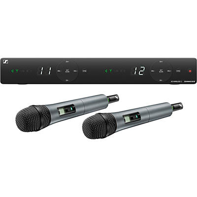Sennheiser XSW 1-825 DUAL-A Two Channel Handheld Wireless System with e825 Capsules