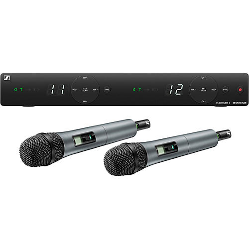 Sennheiser XSW 1-835 DUAL-A 2-Channel Handheld Wireless System With e 835 Capsules Condition 1 - Mint A Black