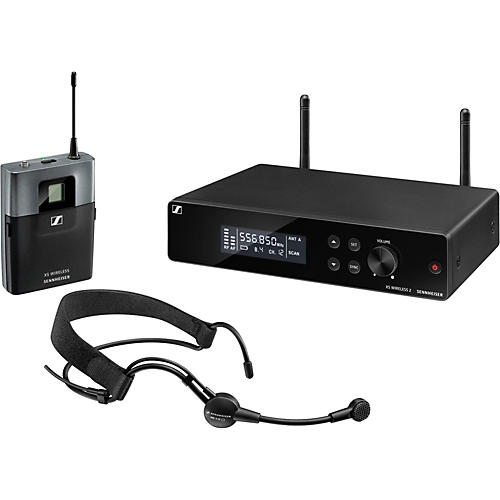 Sennheiser XSW 2-ME3-A Cardioid Headset Wireless System A Black