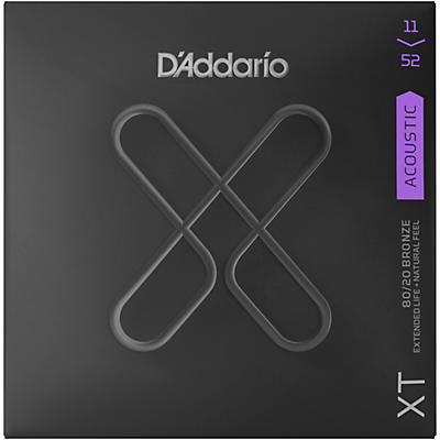 D'Addario XT 80/20 Bronze Custom Light Acoustic Strings, 11-52