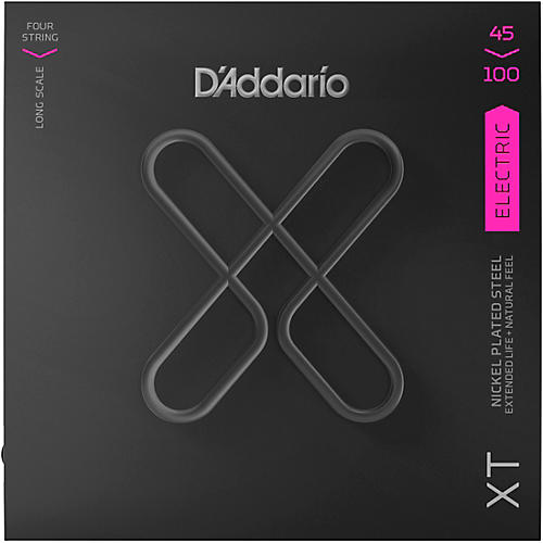 D'Addario XT Electric Bass Coated Nickel, Regular Light Long Scale 45-100