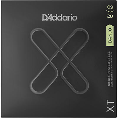 D'Addario XT Nickel-Plated Steel Banjo Strings, Light, 09-20W