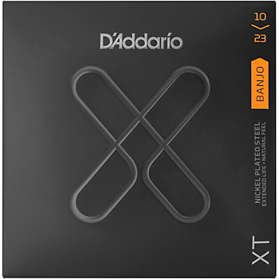 D'Addario XT Nickel-Plated Steel Banjo Strings, Medium, 10-23