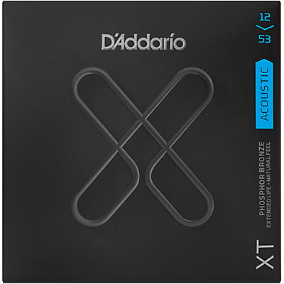 D'Addario XT Phosphor Bronze Acoustic Guitar Strings, Regular Light, 12-53