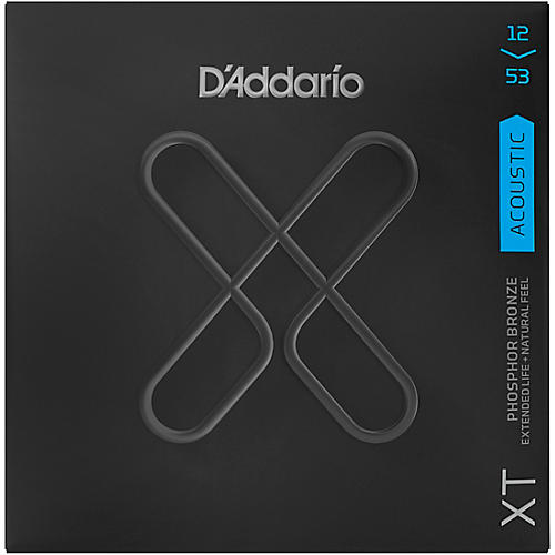 D'Addario XT Phosphor Bronze Acoustic Guitar Strings, Regular Light, 12-53