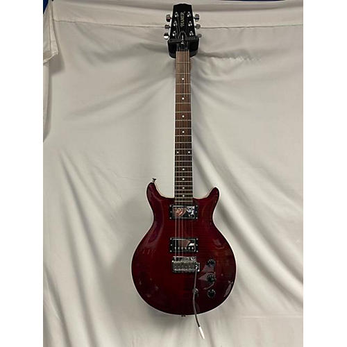 Hamer XT Series Solid Body Electric Guitar Crimson Red Trans