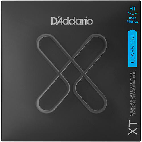D'Addario XT Silver-Plated Copper Classical Strings, Hard Tension, 29-46w