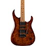 LsL Instruments XT4-DX 24 Fret Exotic HSH Roasted Burl Maple Top Electric Guitar Faded Iced Tea Burst