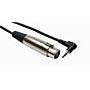 Hosa XVM-101F Stereo 3.5mm Male TRS Right-Angle to XLR Female Microphone Patch Cable 1 ft.
