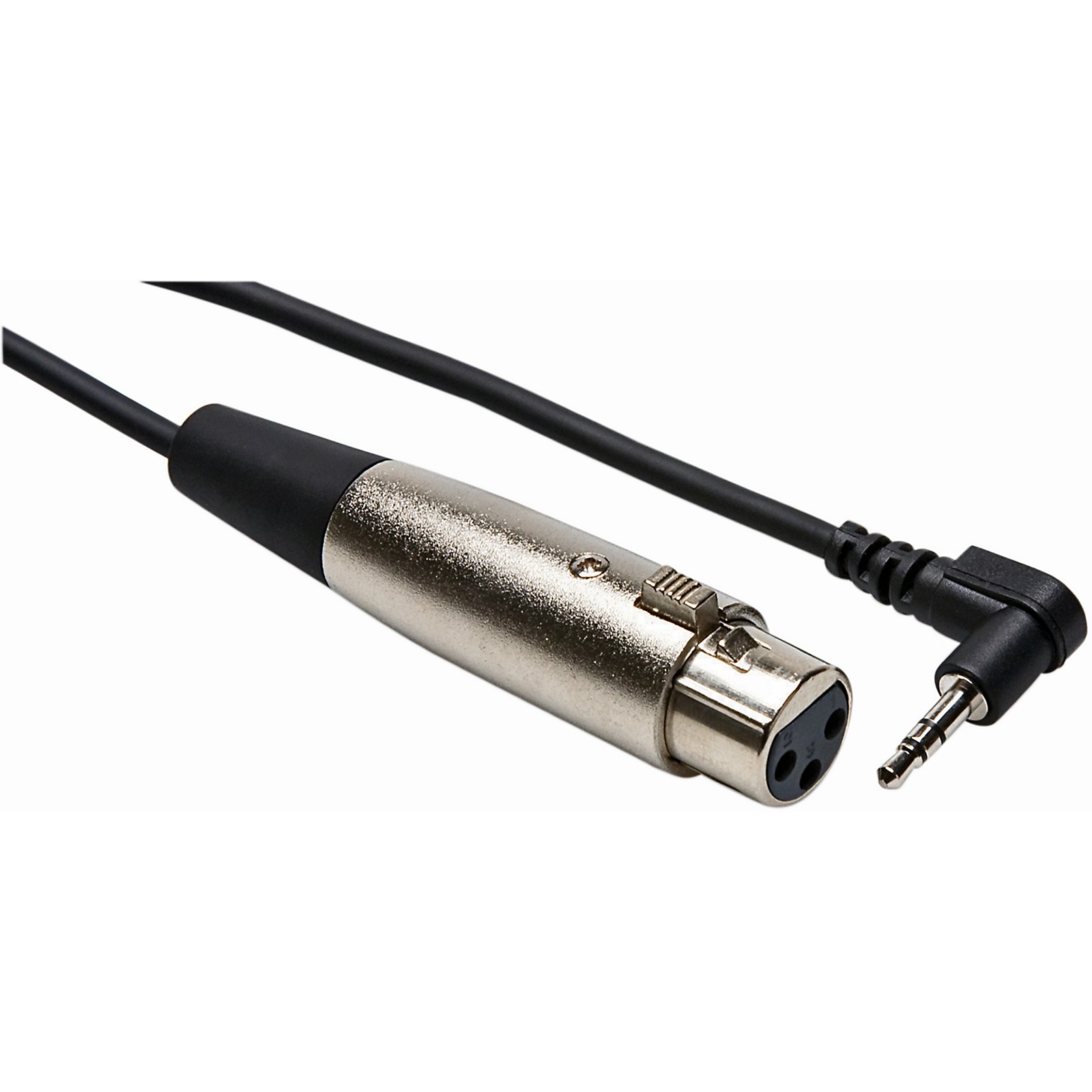 Hosa XVM105F Stereo 3.5mm Male TRS RightAngle to XLR Female Microphone