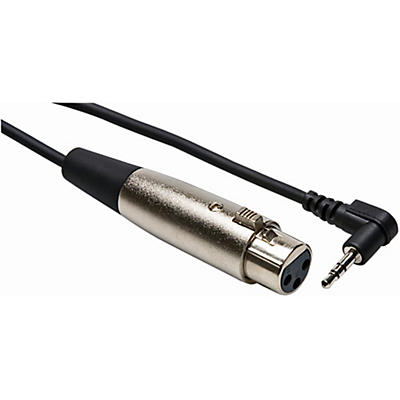 Hosa XVM105F Stereo 3.5mm Male TRS Right-Angle to XLR Female Microphone Patch Cable