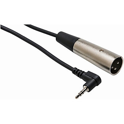 Hosa XVM110M Right-Angle Stereo 3.5mm Male Headphone to XLR Male Extension Cable