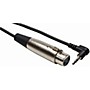 Hosa XVM115F XLR Female to 3.5mm Male TRS Right-Angle Microphone Patch Cable 15 ft.