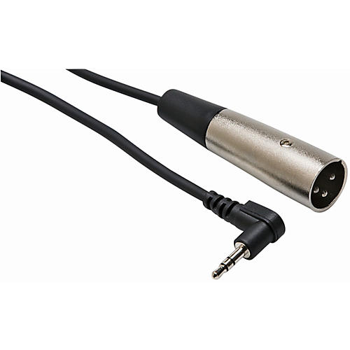 Hosa XVM115M Stereo 3.5mm Male TRS Right-Angle to XLR Male Microphone Patch Cable 15 ft.