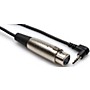 Open-Box Hosa XVS-101F XLR3F to Right-Angle 3.5mm TRS Microphone Cable Condition 1 - Mint 1 ft.