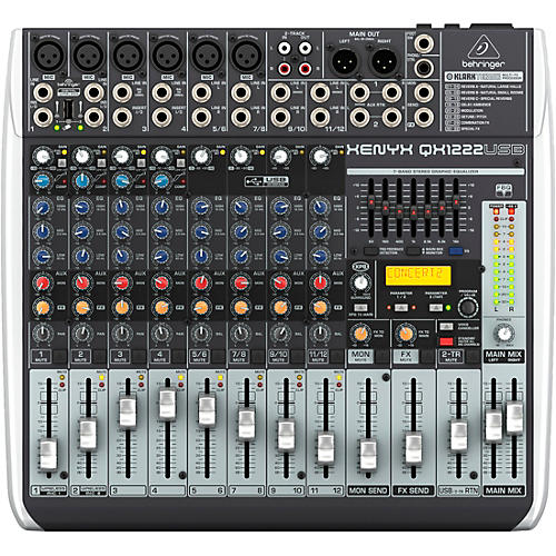 Behringer XENYX QX1222USB USB Mixer With Effects Condition 1 - Mint