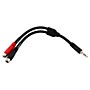 Pig Hog Y Cable Stereo 3.5MM(M) to Dual RCA(F) 6 in.