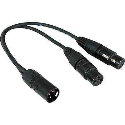 Pro Co Y Mic Cable Male XLR to (2) Female XLR