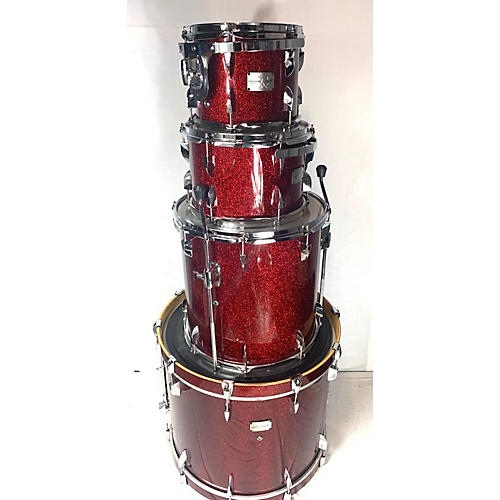 Canopus YAIBA II JAPANESE SWORD Drum Kit RED SPARKLE