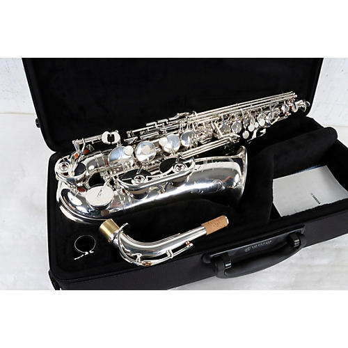 Yamaha YAS-480 Intermediate Eb Alto Saxophone Condition 3 - Scratch and Dent Silver, Plated 197881053956