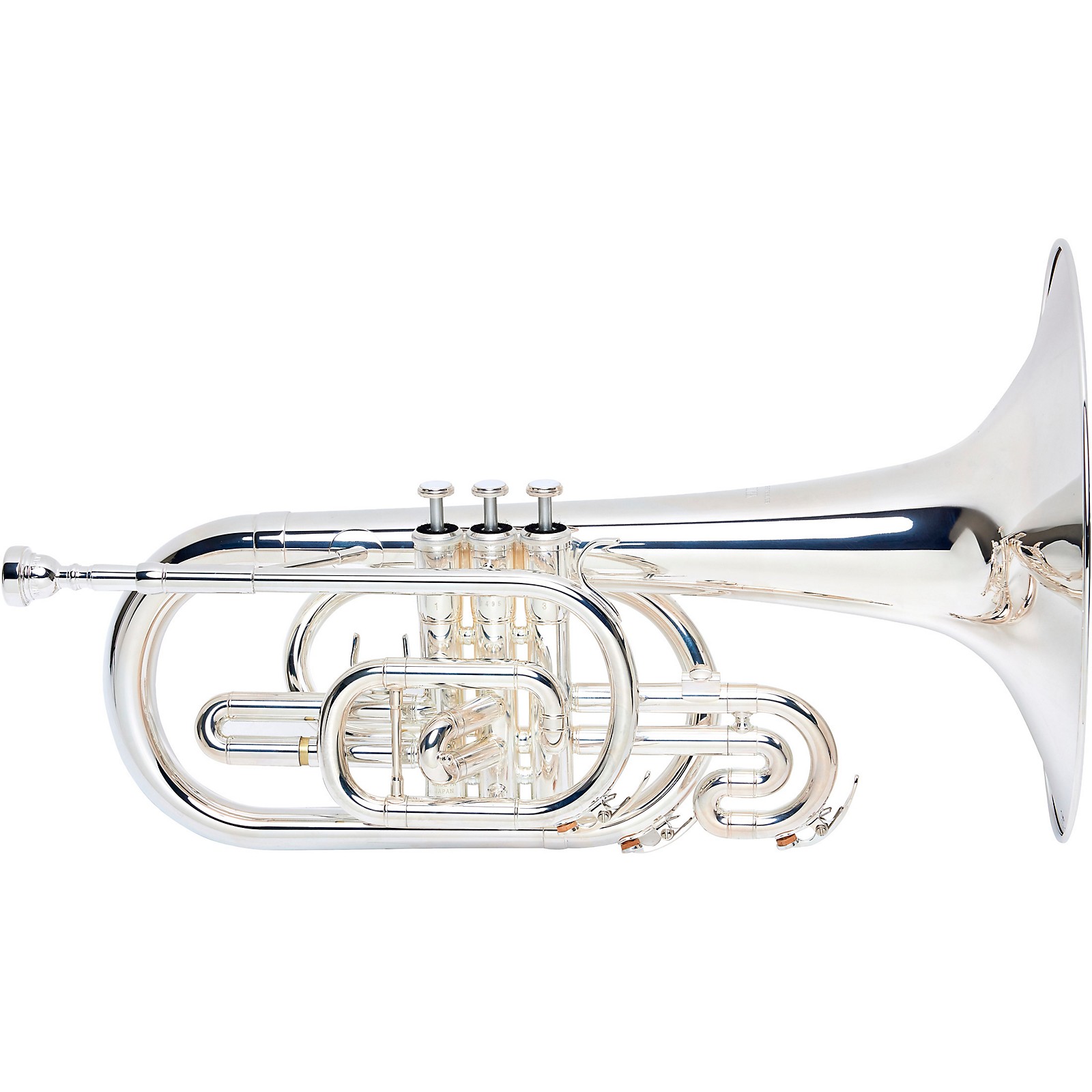 Yamaha YMP-204M Series Marching F Mellophone Silver | Musicians Friend