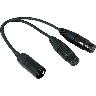 ProCo YMXM2XF-1 Y Mic Cable Male XLR to 2 Female XLR -