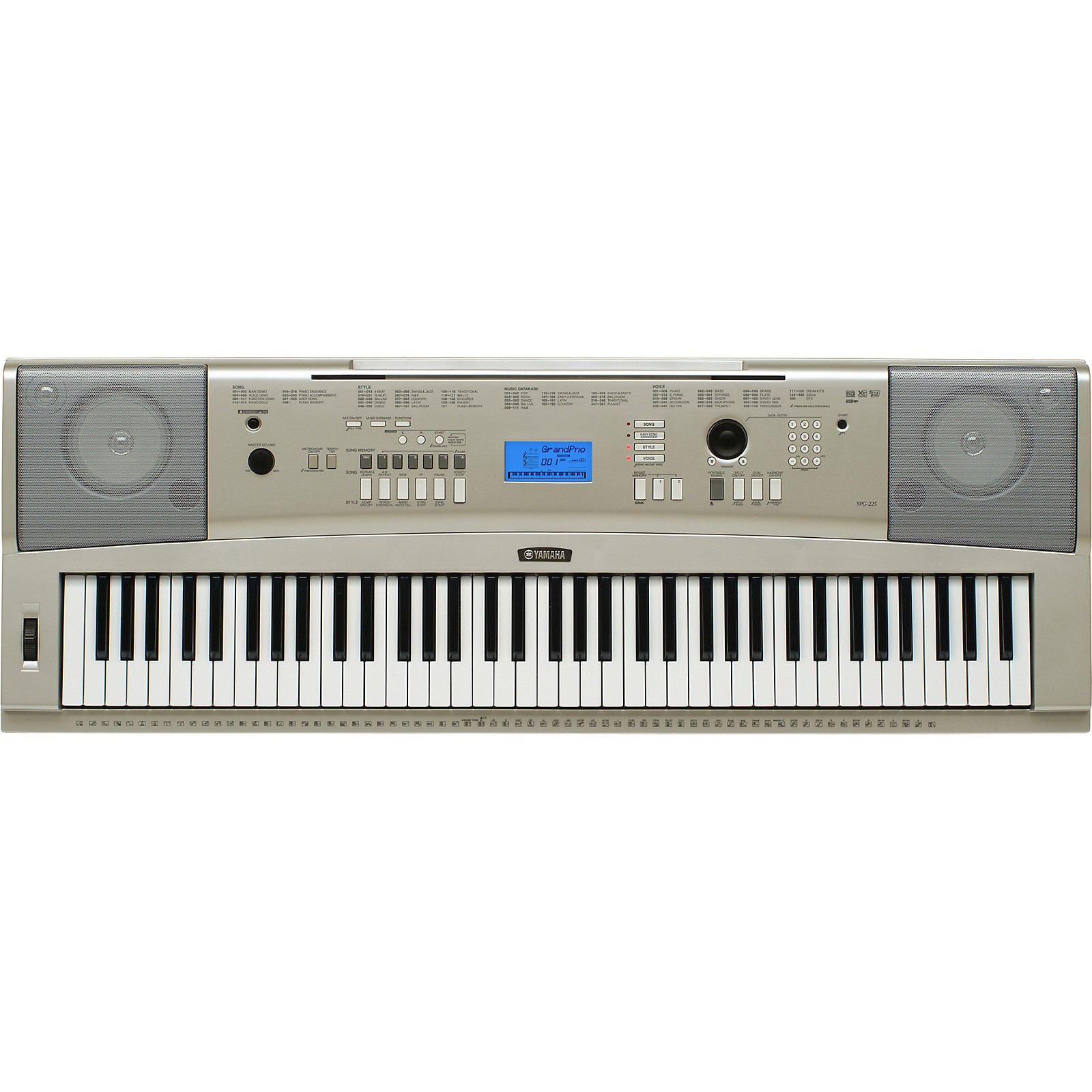 Yamaha YPG225 76Key Portable Grand Keyboard Musician's Friend