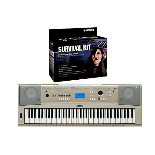 YPG-235 76-Key Portable Grand Piano Keyboard with D2 Survival Kit