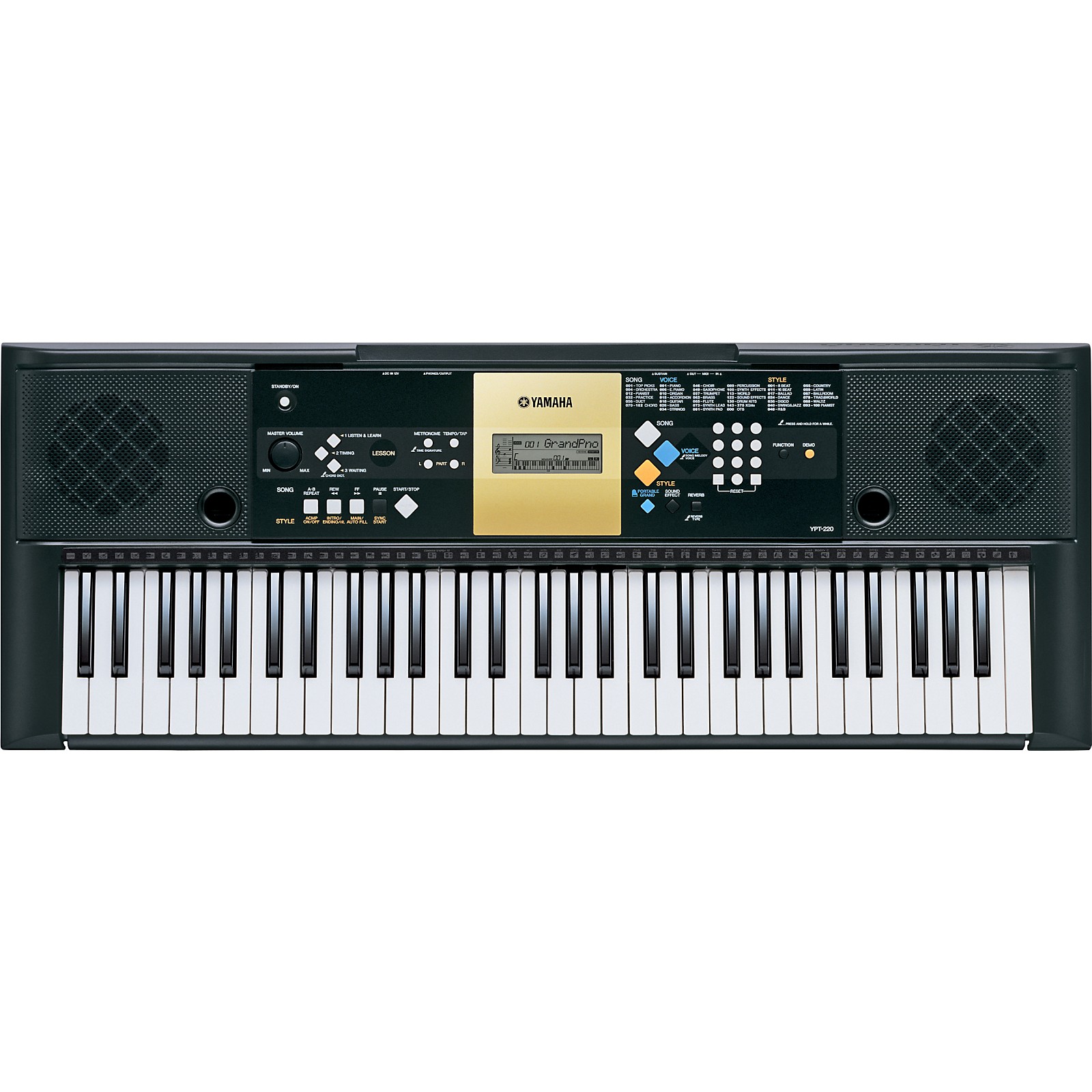 Yamaha YPT220 61Key Portable Keyboard Musician's Friend