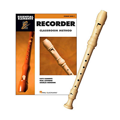 Yamaha YRS-24BY Soprano Recorder & Essential Elements Classroom Method Instructional Book
