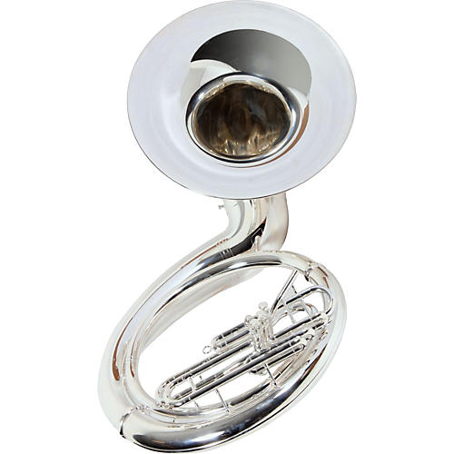 YSH-411SSH Series Brass BBb Silver Sousaphone with Stadium Hardware Stand